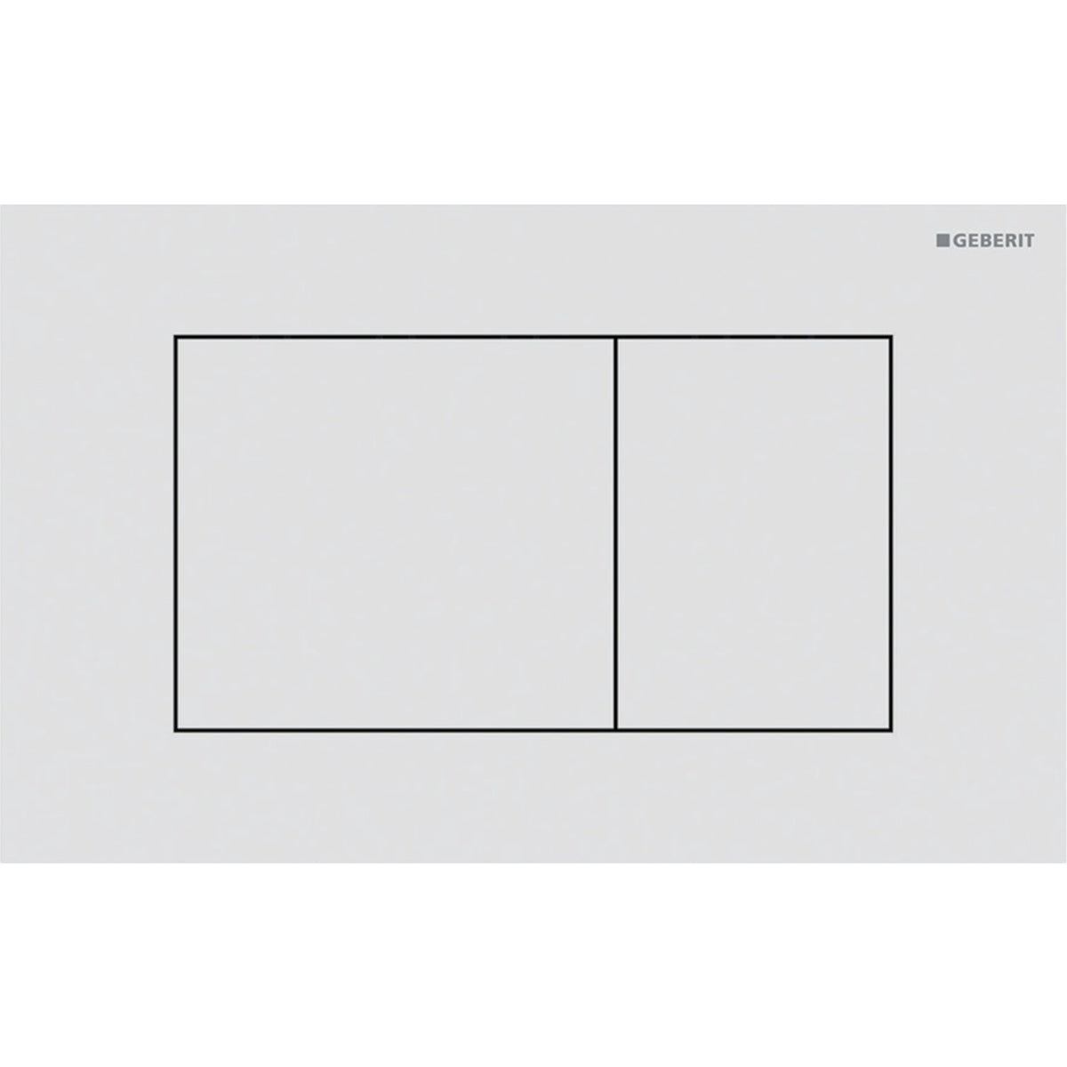 Geberit SIG40 ACT plate for dual flush square white matt easy-to-clean coated 115.629.JT.1
