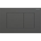 Geberit SIG40 ACT plate for dual flush square black chrome brushed easy-to-clean coated 115.629.QD.1