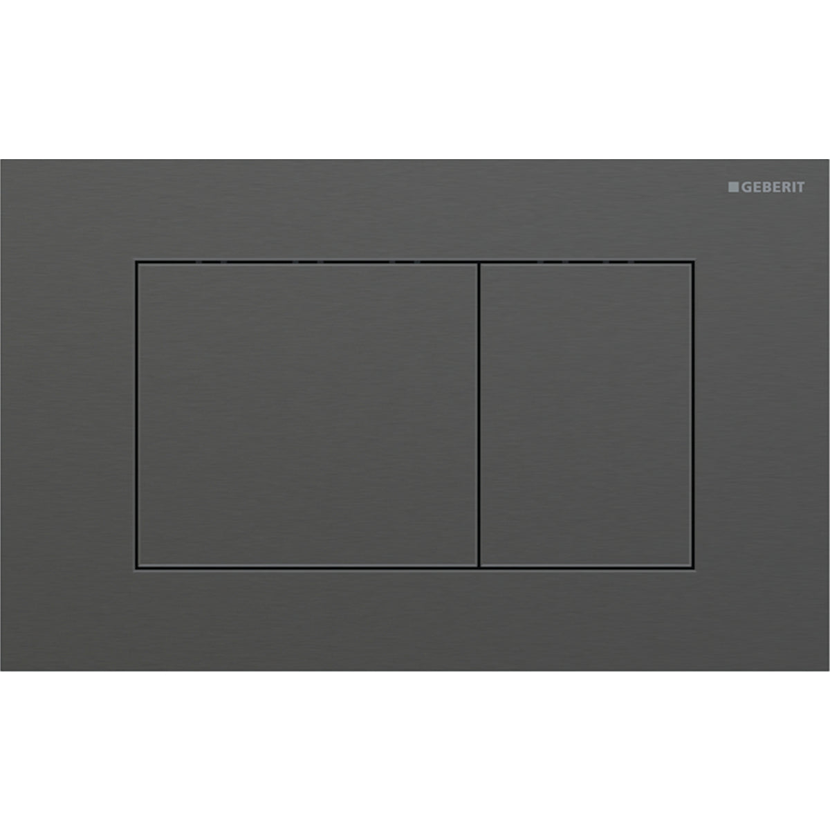 Geberit SIG40 ACT plate for dual flush square black chrome brushed easy-to-clean coated 115.629.QD.1