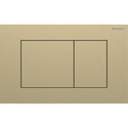Geberit SIG40 ACT plate for dual flush square brass-coloured brushed easy-to-clean coated 115.629.QF.1
