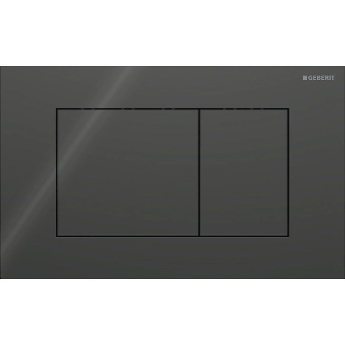 Geberit SIG40 ACT plate for dual flush square black 115.629.SJ.1