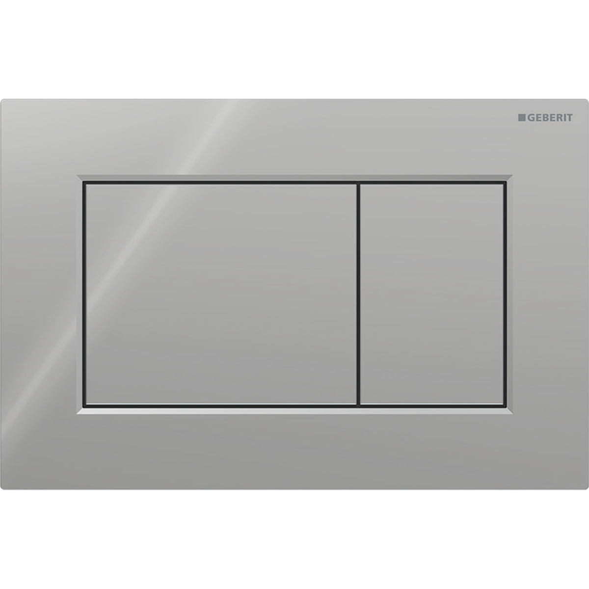 Geberit SIG01 ACT plate for dual flush square bright chrome-plated 115.660.21.1