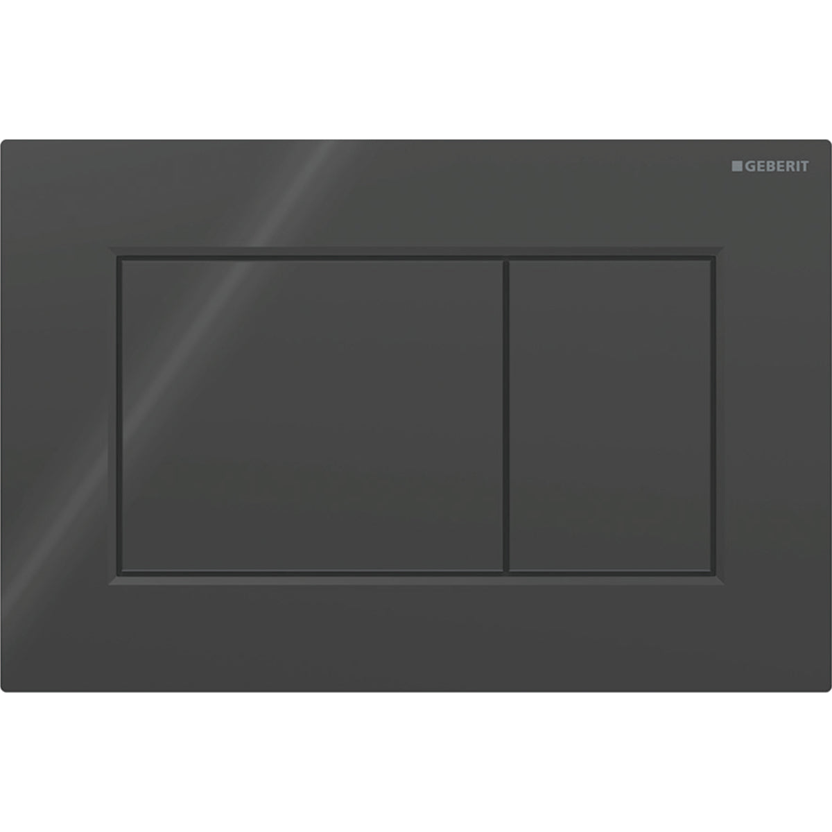 Geberit SIG01 ACT plate for dual flush square black 115.660.DW.1