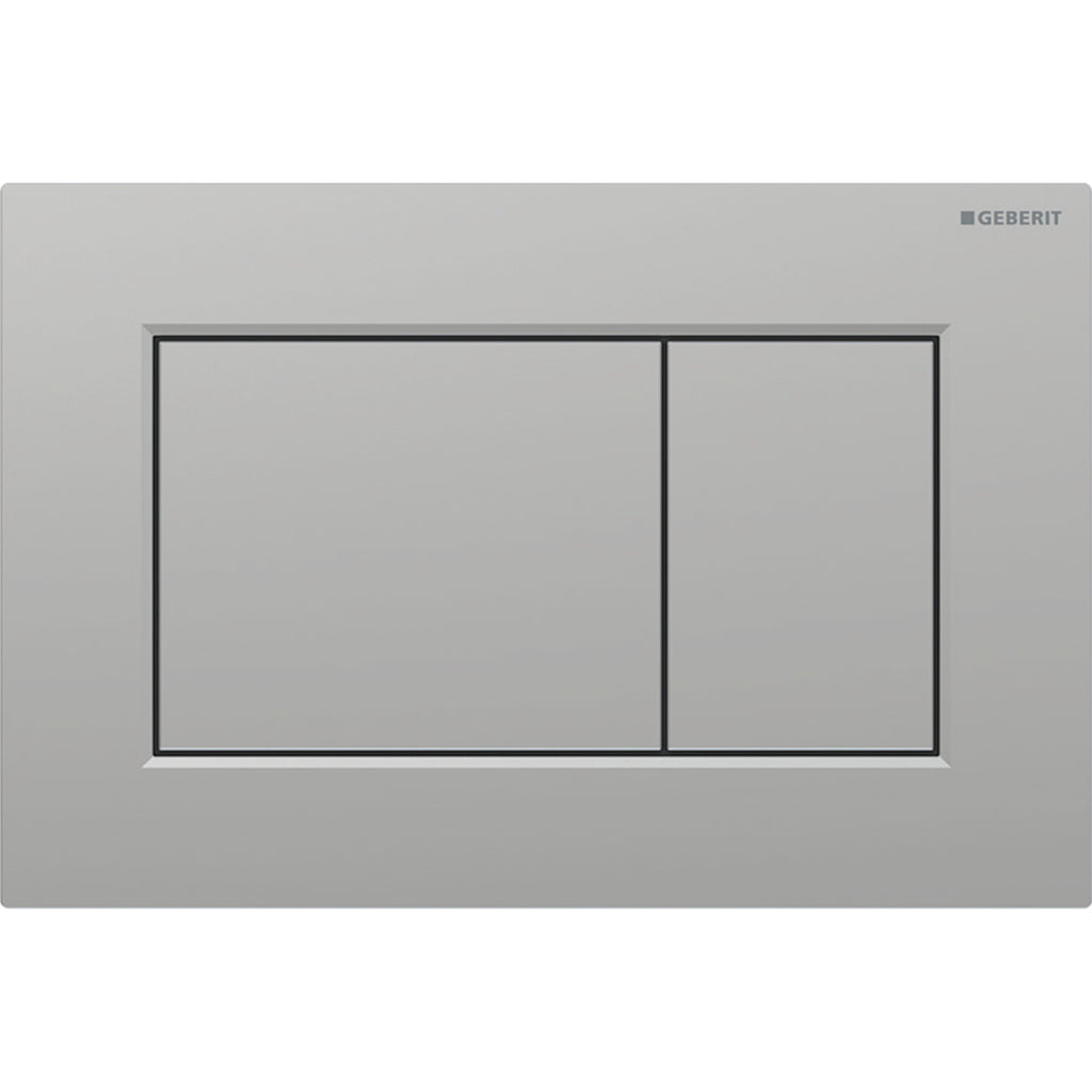 Geberit SIG01 ACT plate for dual flush square matt chrome easy-to-clean coated 115.660.JQ.1