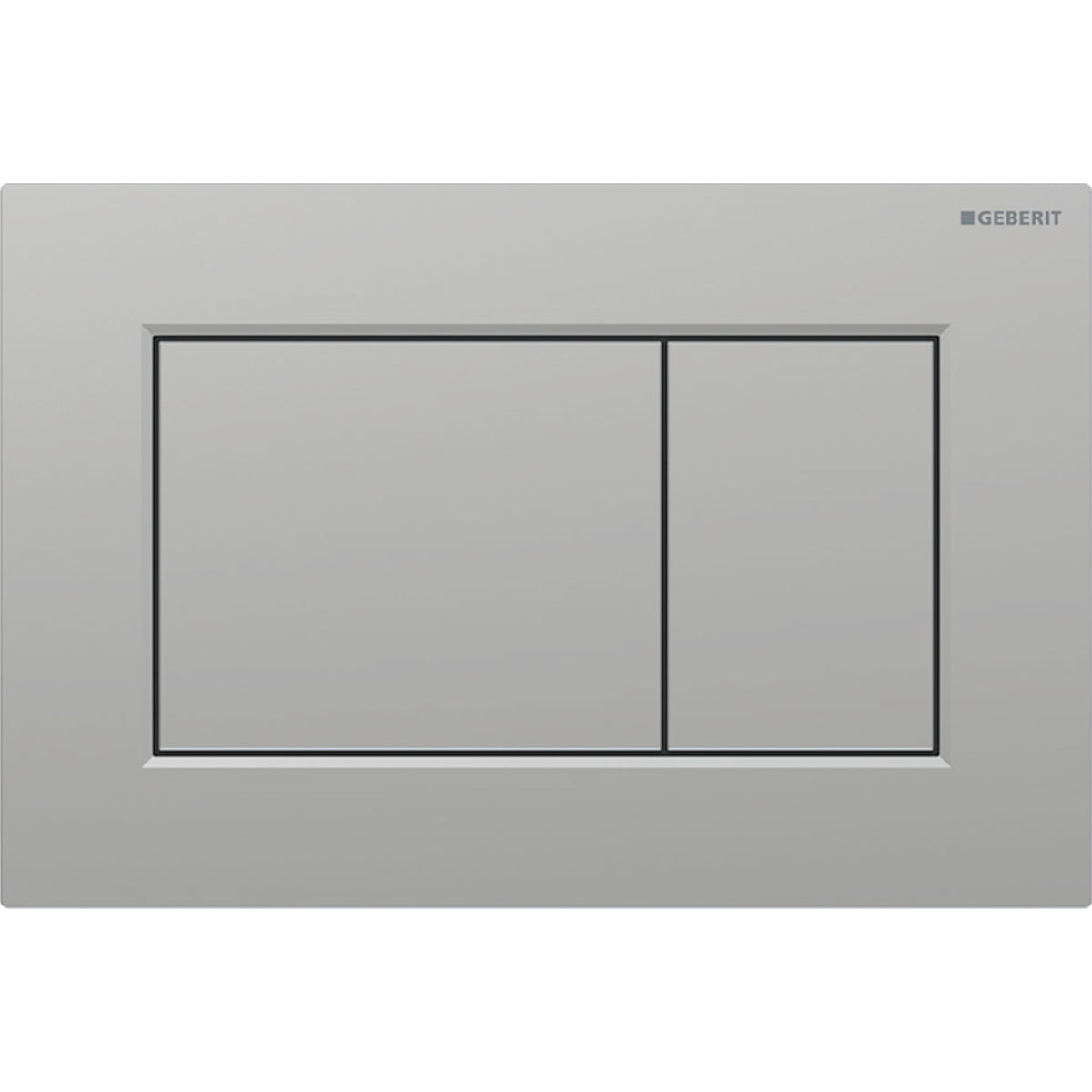 Geberit SIG01 ACT plate for dual flush square matt chrome easy-to-clean coated 115.660.JQ.1
