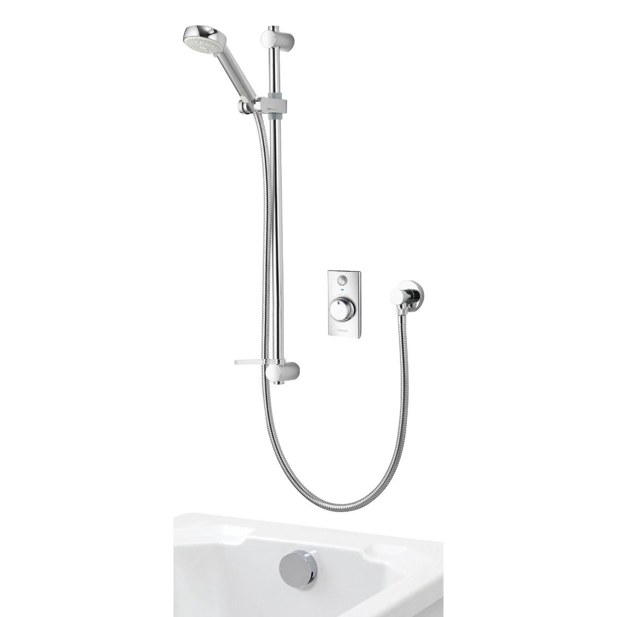 Aqualisa Visage Q Smart Shower Concealed With Adjustable Head And Bath Fill Gravity Fed VSQ.A2.BV.DVBTX.23
