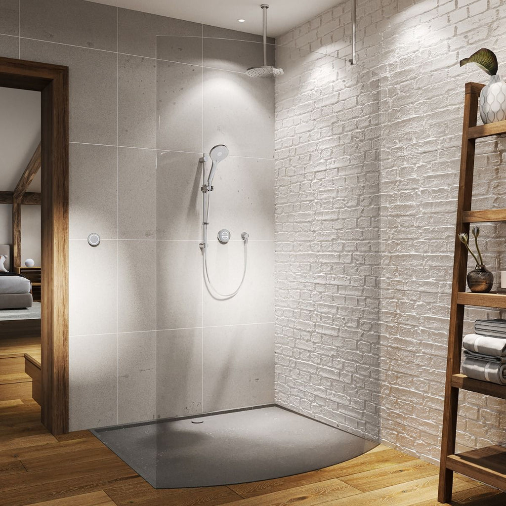 Aqualisa Unity Q Smart Shower Concealed With Adjustable And Ceiling Fixed Head Gravity Fed UTQ.A2.BV.DVFC.23