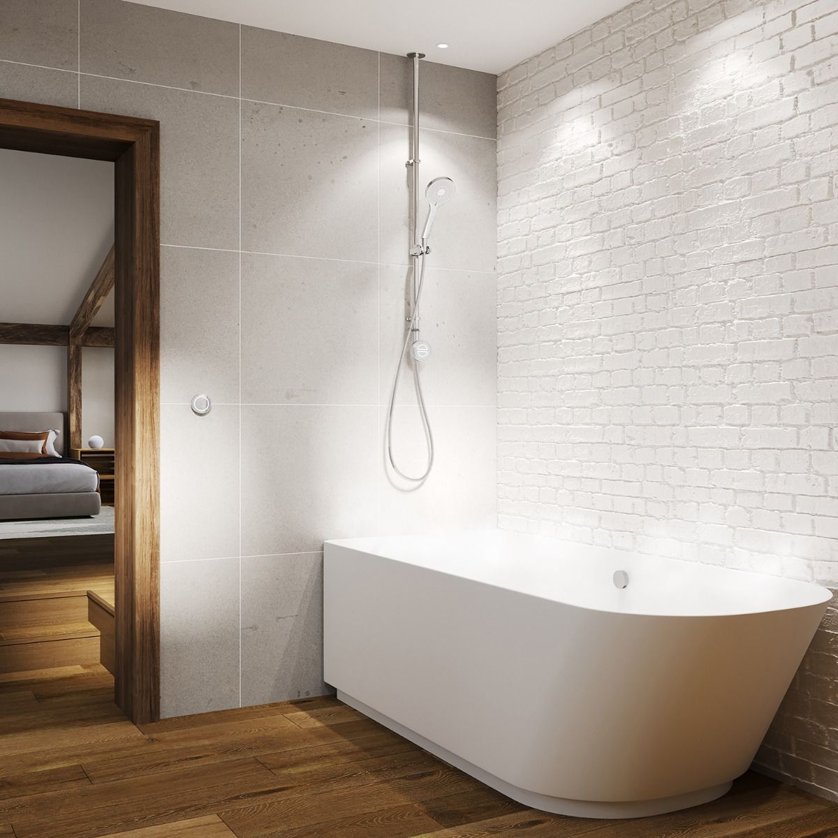 Aqualisa Unity Q Smart Shower Exposed With Bath Fill HP/CombiUTQ.A1.EV.DVBTX.23