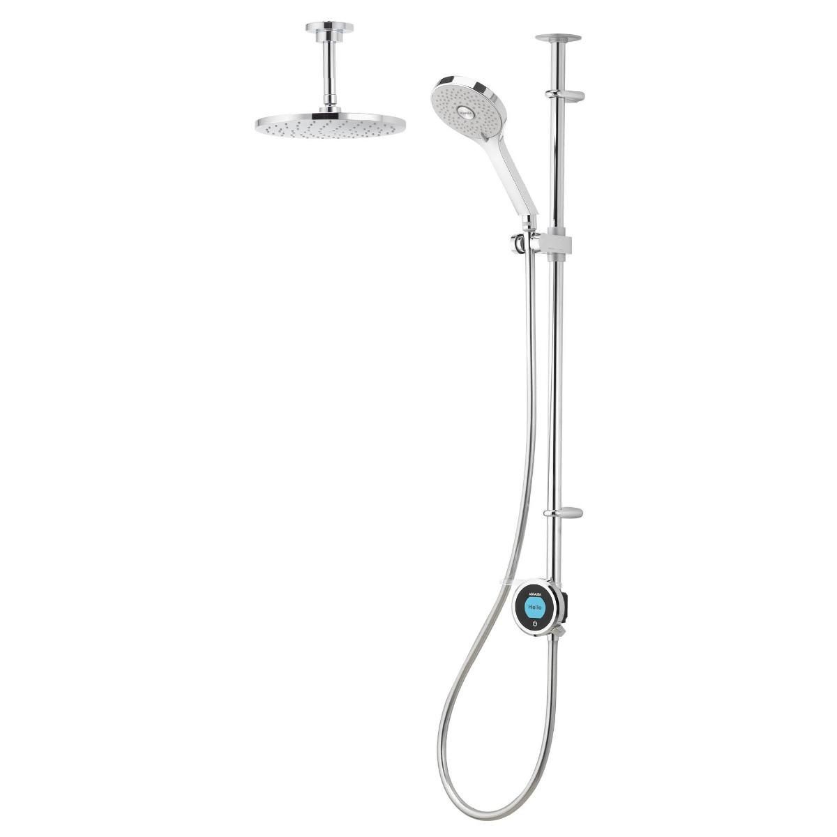 Aqualisa Optic Q Smart Shower Exposed With Adjustable And Ceiling Fixed Head Gravity Fed OPQ.A2.EV.DVFC.23