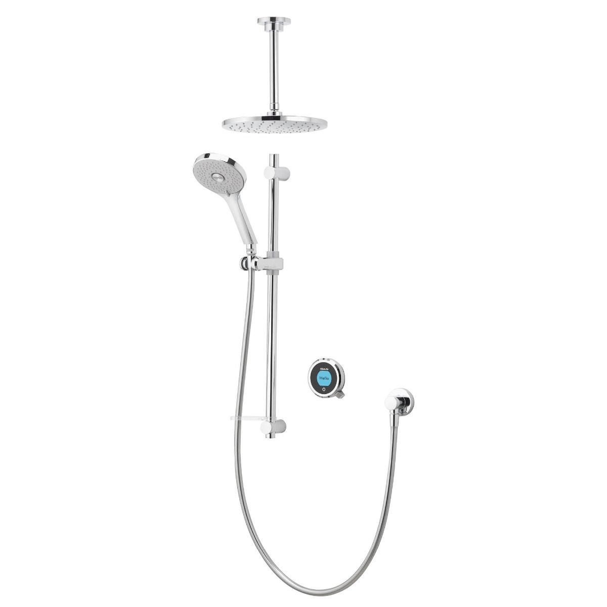 Aqualisa Optic Q Smart Shower Concealed With Adjustable And Ceiling Fixed Head Gravity Fed OPQ.A2.BV.DVFC.23