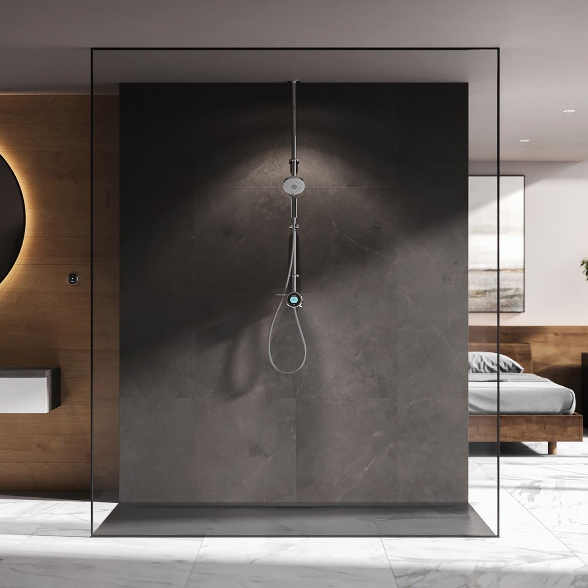Aqualisa Optic Q Smart Shower Exposed With Adjustable Head HP/CombiOPQ.A1.EV.23