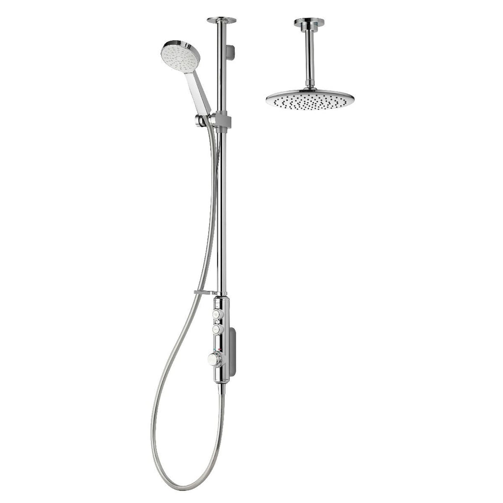 Aqualisa iSystem Smart Divert Exp Adjustable With Ceiling Fx Heads Gravity Fed ISD.A2.EV.DVFC.23