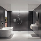 Aqualisa iSystem Smart Divert Concealed Adjustable With Ceiling Fixed Heads Gp ISD.A2.BV.DVFC.23