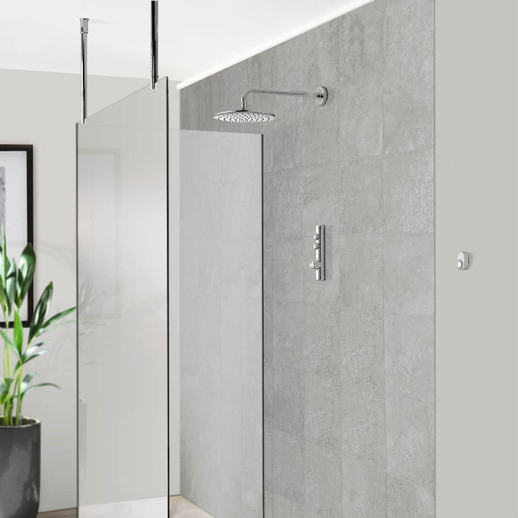 Aqualisa iSystem Smart Concealed With Wall Fix Head Gravity Fed ISD.A2.BFW.23