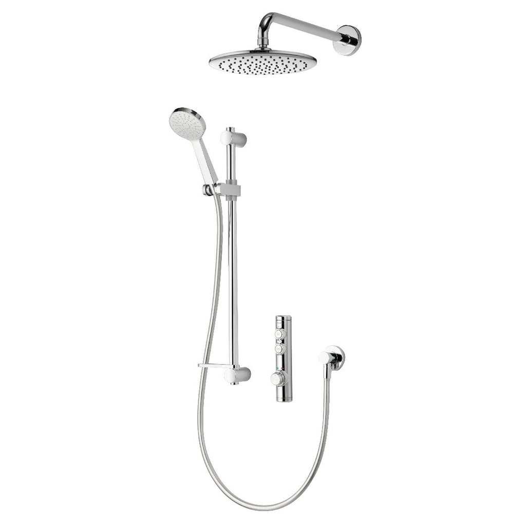 Aqualisa iSystem Smart Divert Concealed Adjustable With Wall Fx Heads HP/CombiISD.A1.BV.DVFW.23