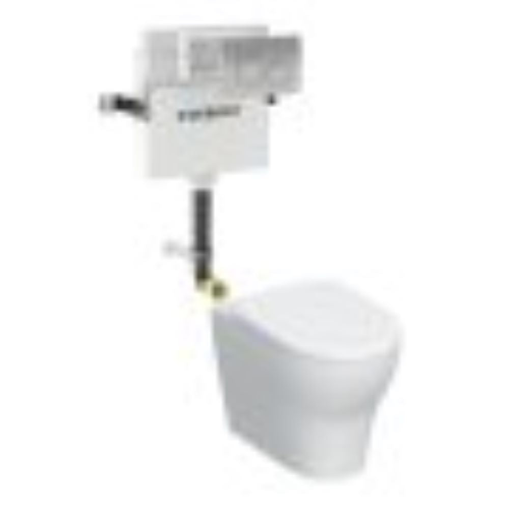 Geberit Selnova Back To Wall  Toilet Pan & Seat With Delta 20 Concealed Cistern 118 356 21 1  118.356.21.1