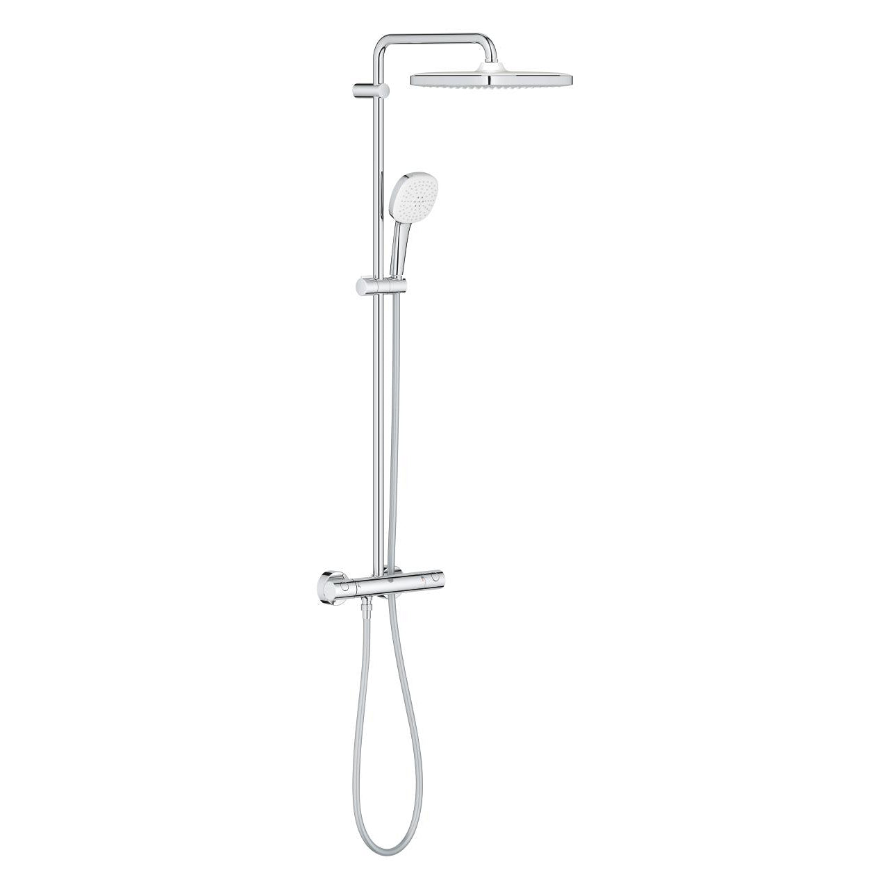Grohe Tempesta 250 Cube Dual Outlet Thermostatic Shower System Chrome