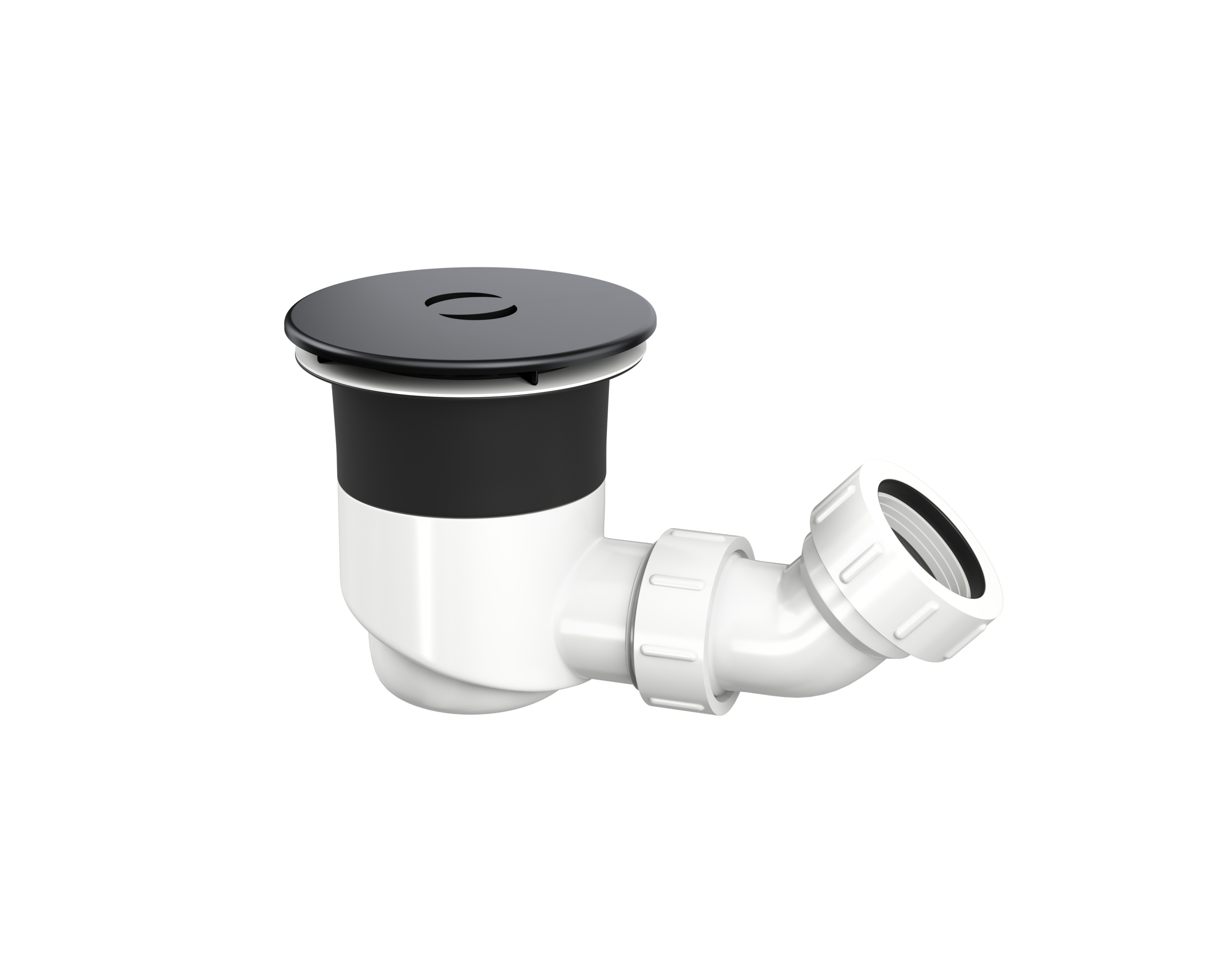 IFLO TOP FIX SHOWER WASTE MATT BLACK