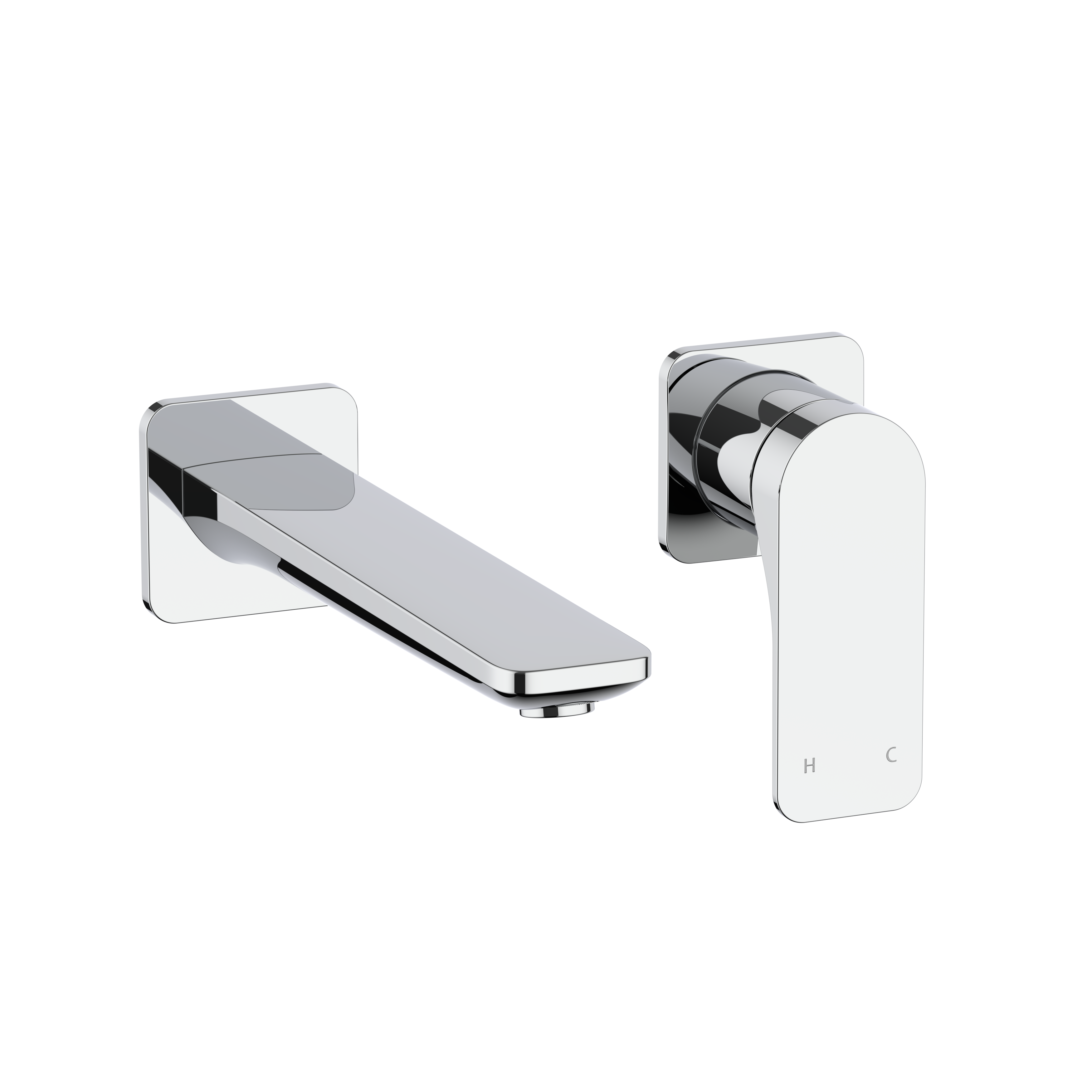 Crosswater Fuse 2 Hole Basin Set Wall Mounted Tap Chrome