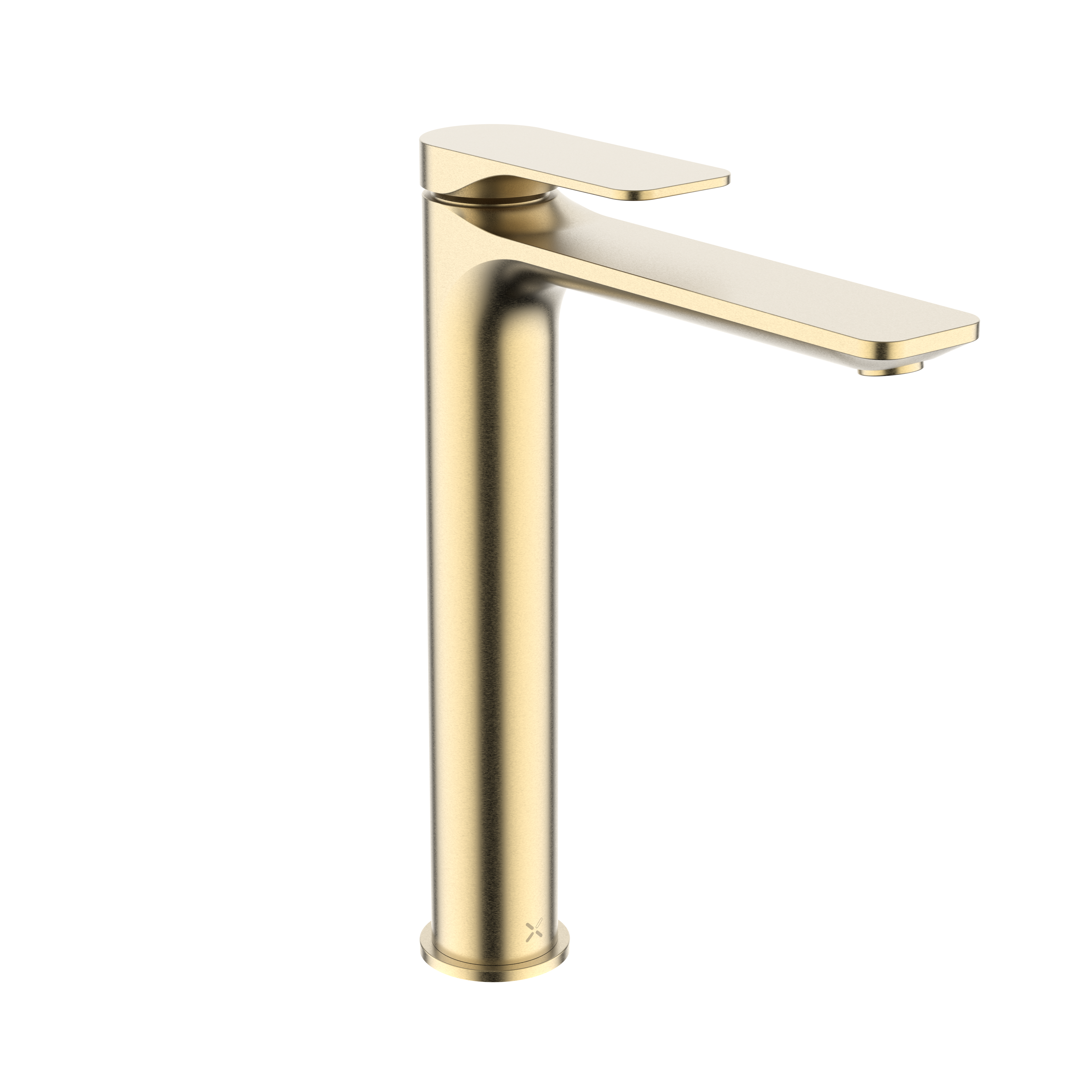 Crosswater Fuse Tall Basin Monobloc Mixer Tap & Clicker Waste Brushed Brass