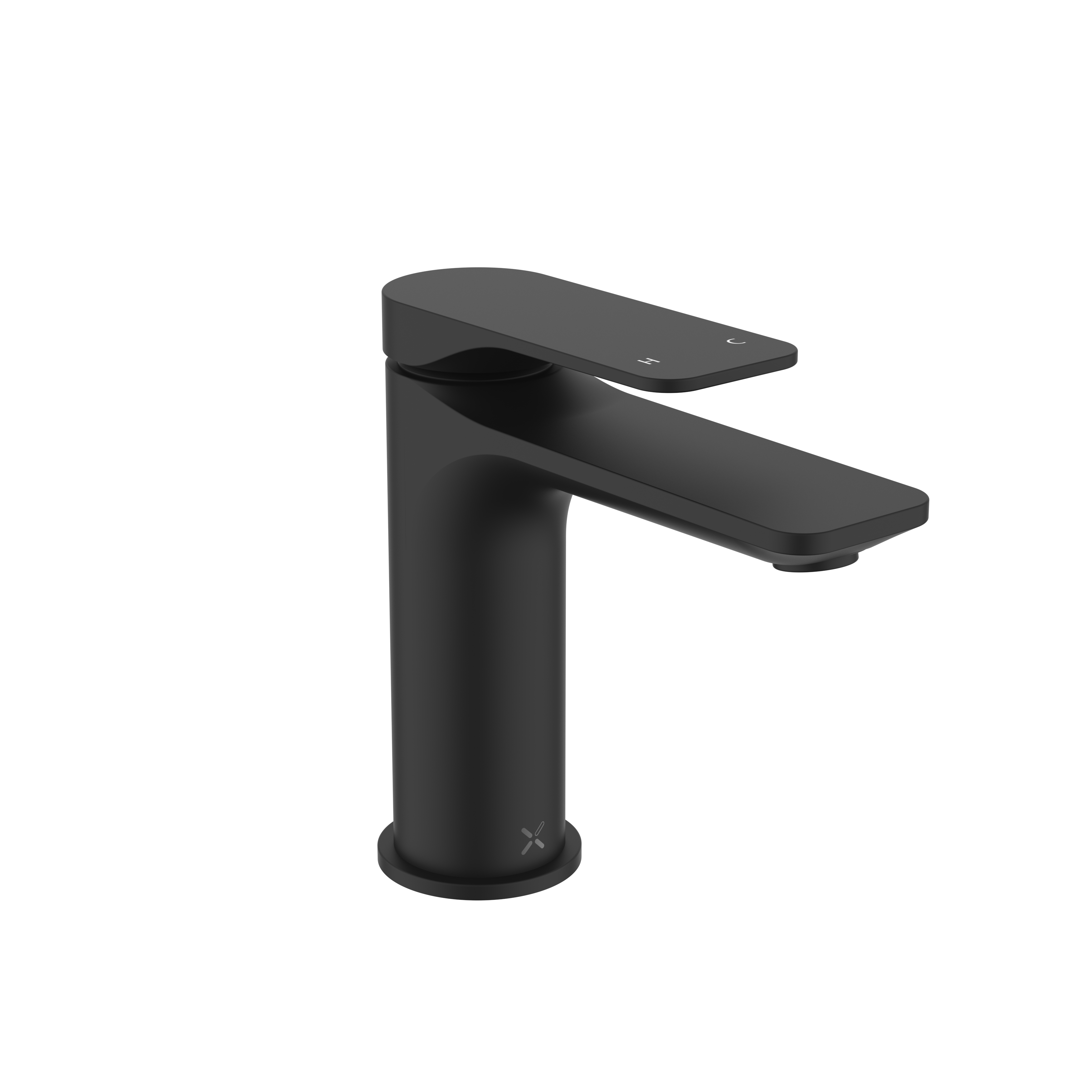 Crosswater Fuse Basin Monobloc Tap With Clicker Waste Matt Black
