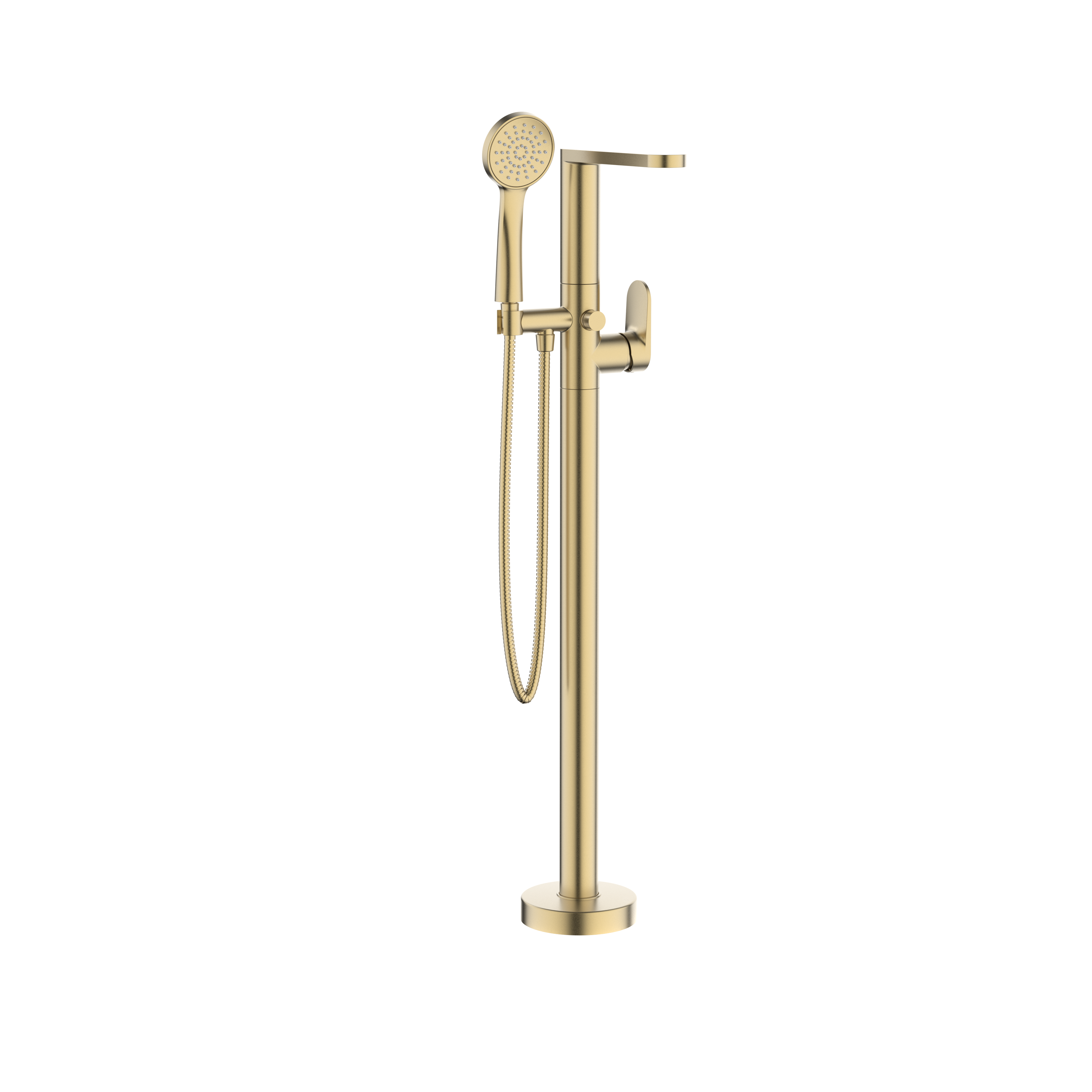 Crosswater Drift Bath Shower Mixer Floor Standing Tap Brushed Brass