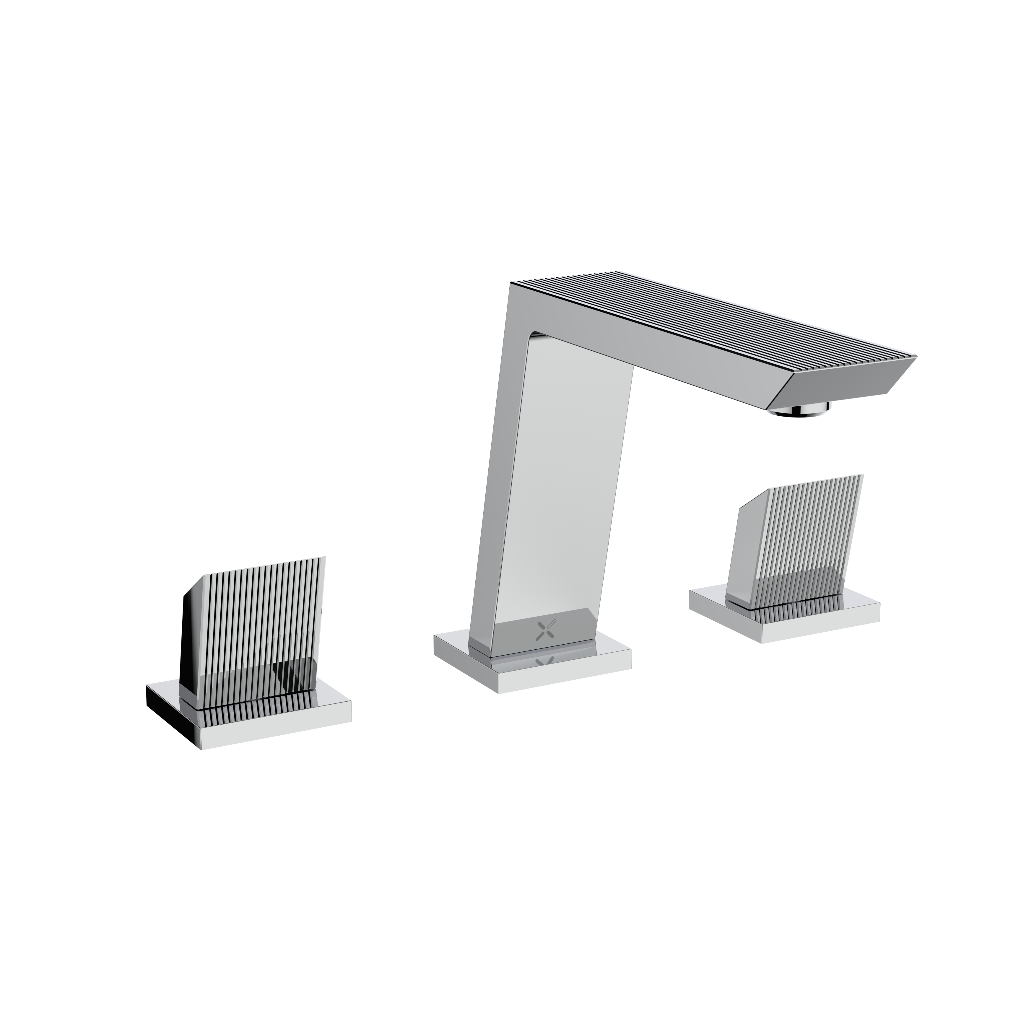 Crosswater Limit 3H Basin Mixer Set Deck Mounted Chrome