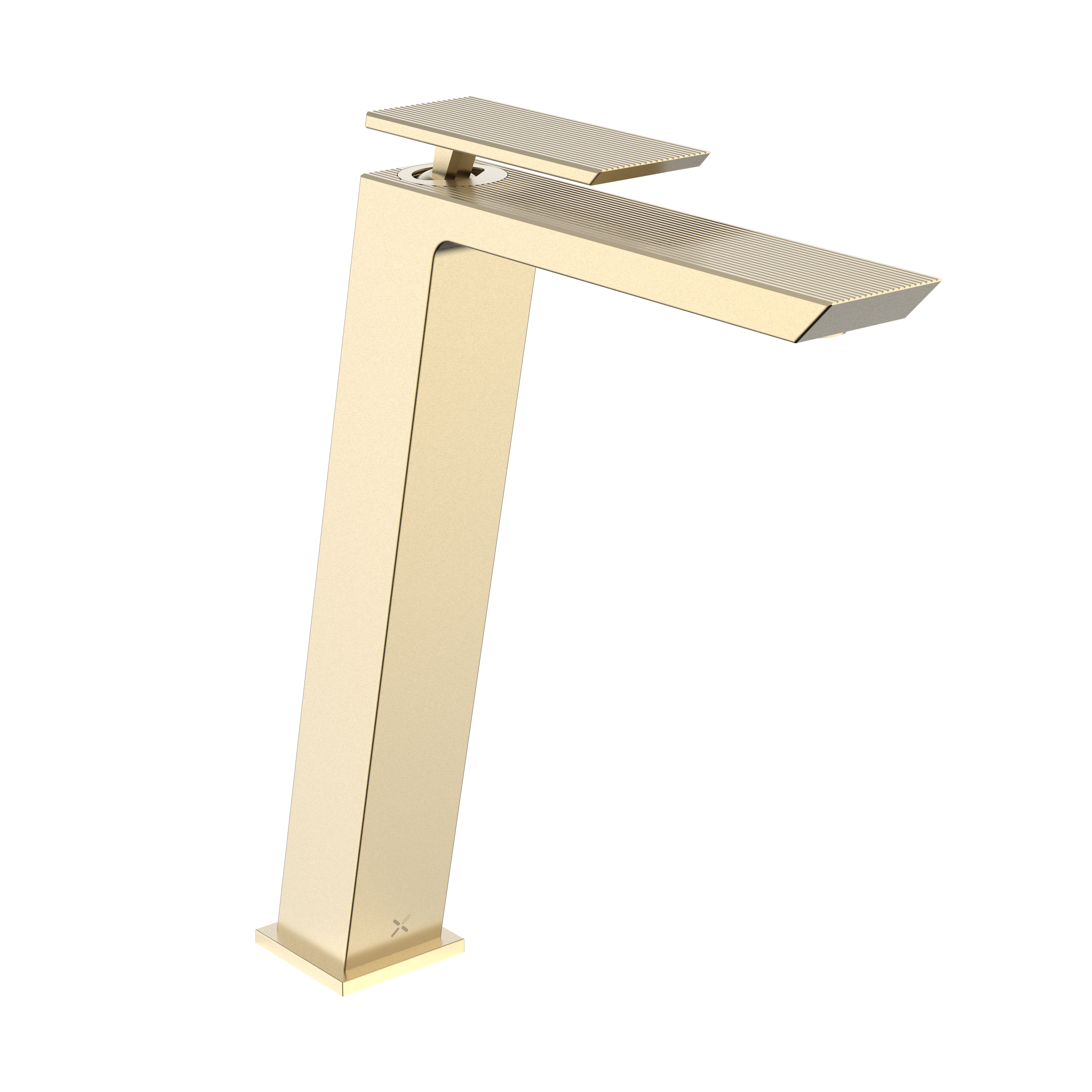 Crosswater Limit Tall Basin Mixer Monobloc Brushed Brass