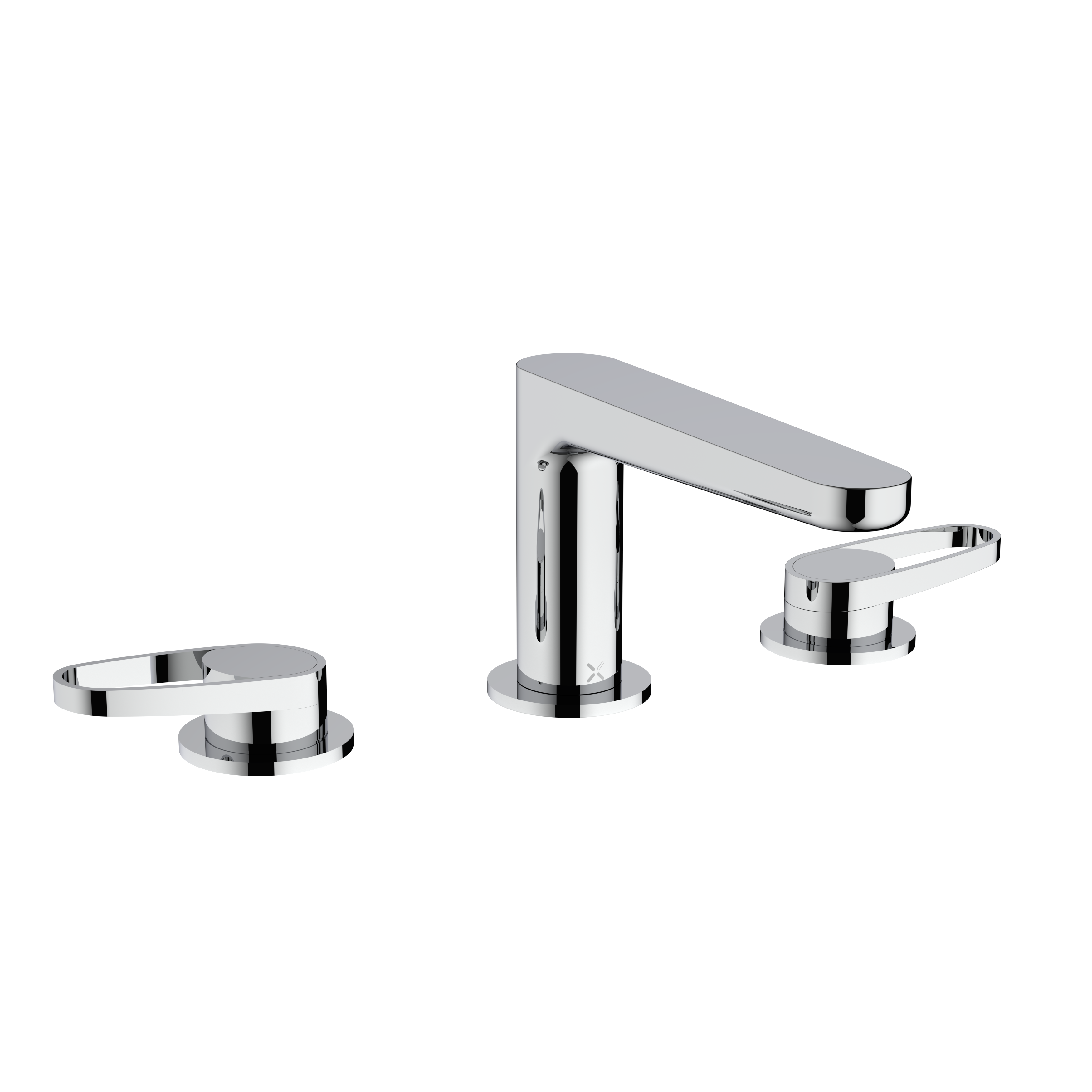 Crosswater Lazo Basin 3H Set Deck Mounted Chrome