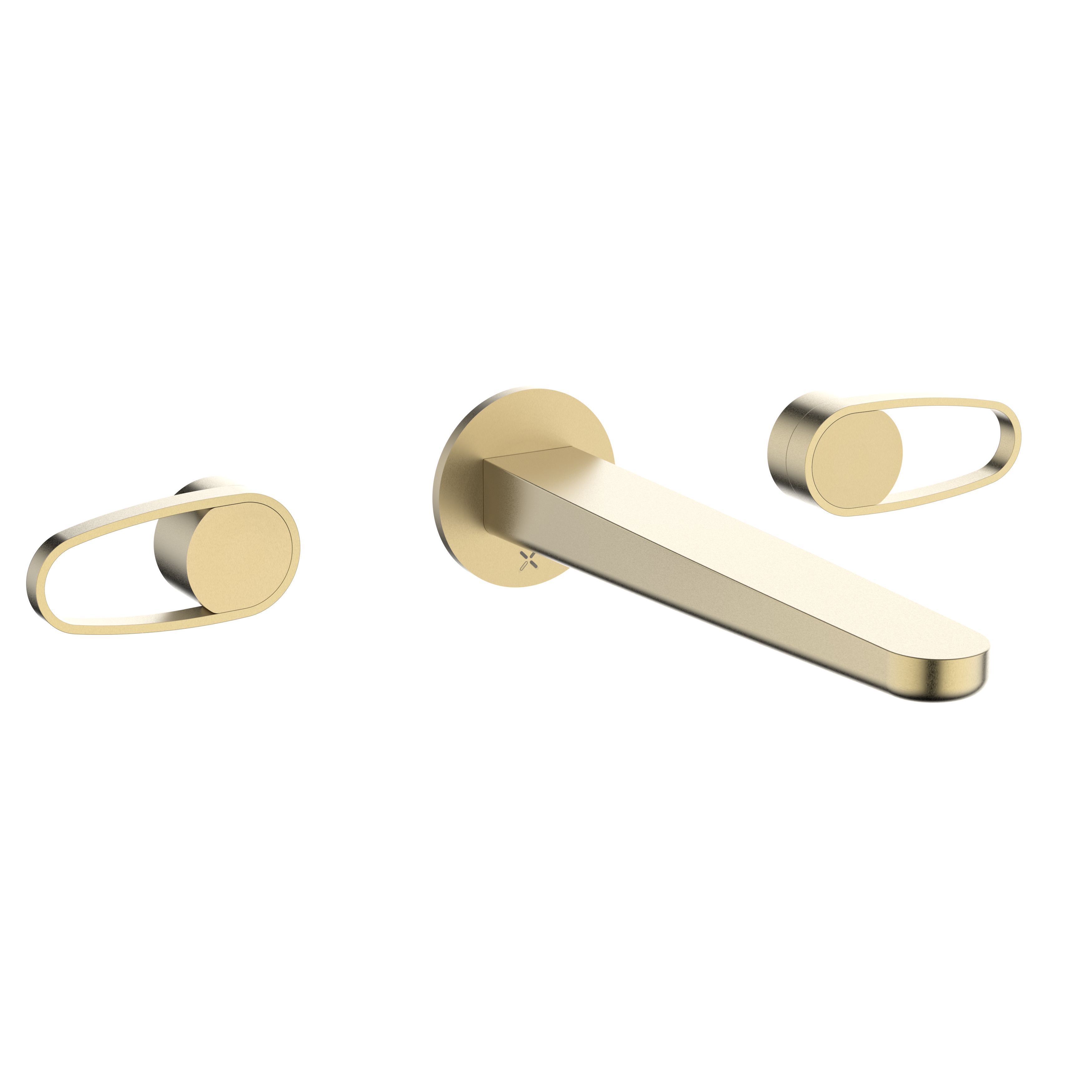 Crosswater Lazo Basin 3H Set Wall Mounted Brushed Brass
