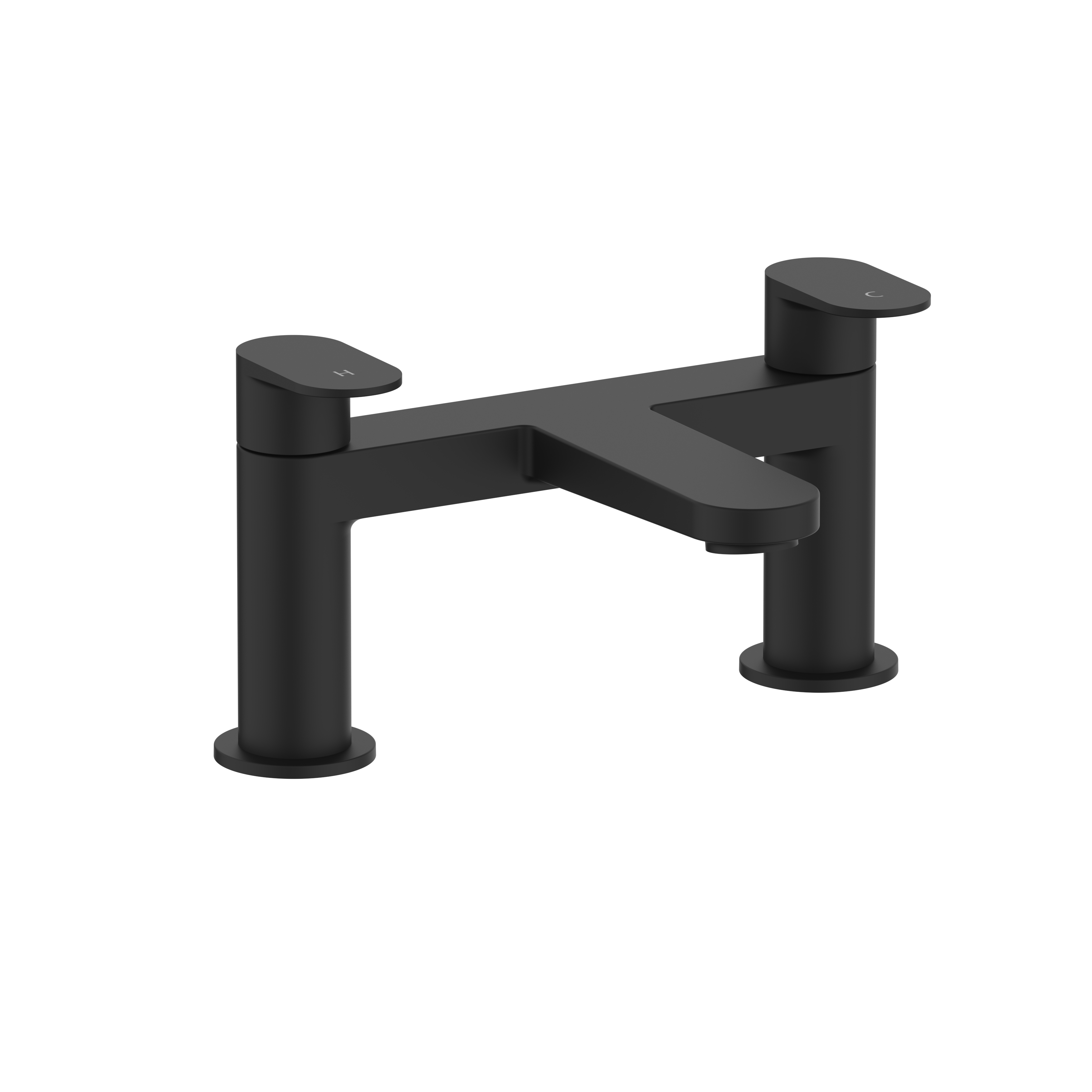 Crosswater Drift Bath Filler Tap Matt Black