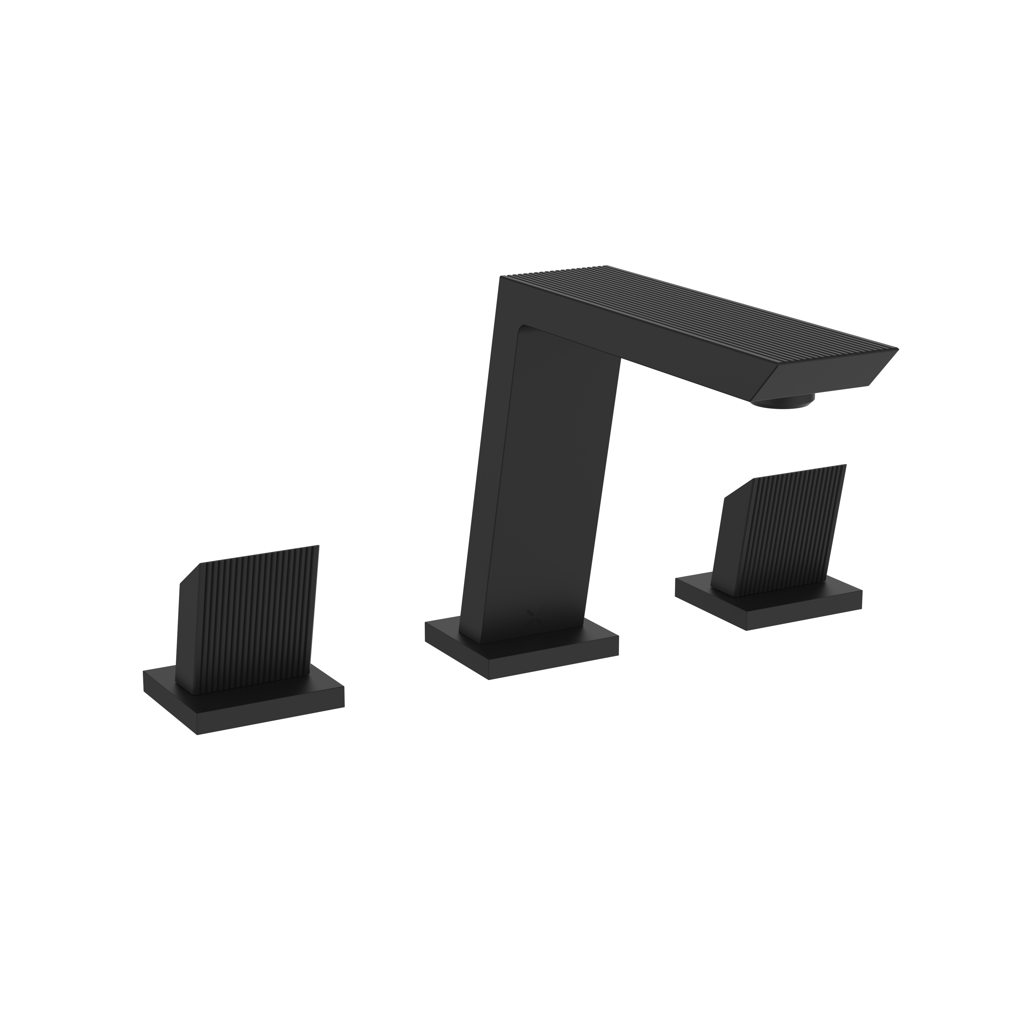 Crosswater Limit 3H Basin Mixer Set Deck Mounted Matt Black