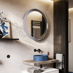 HiB Vaida 80 Brushed Steel Mirror