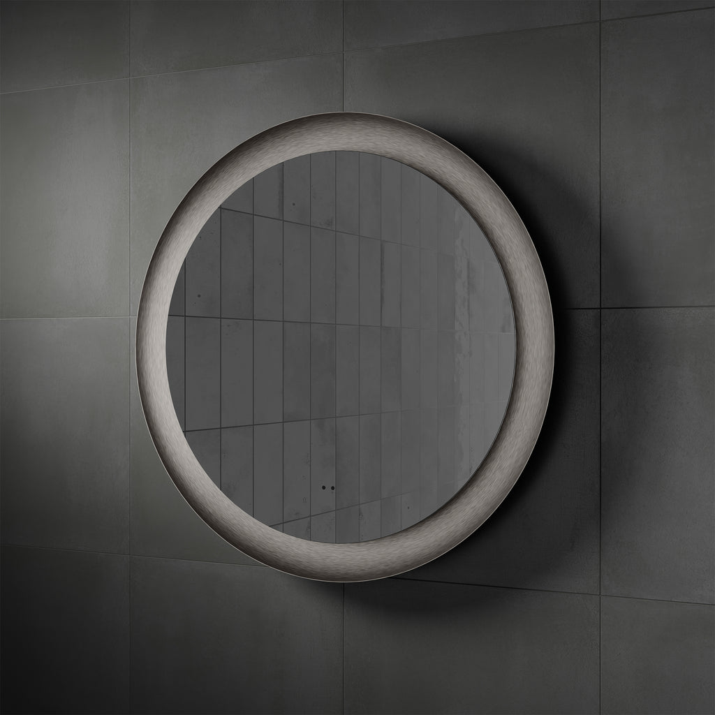 HiB Vaida 80 Brushed Steel Mirror