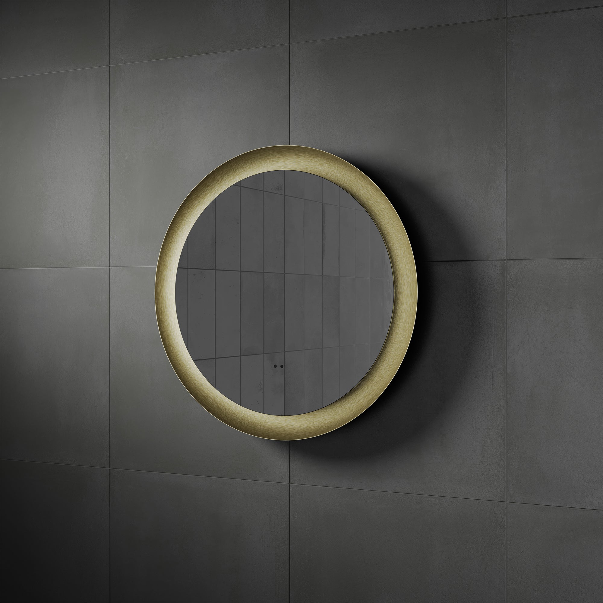 HiB Vaida 60 Brushed Brass Mirror