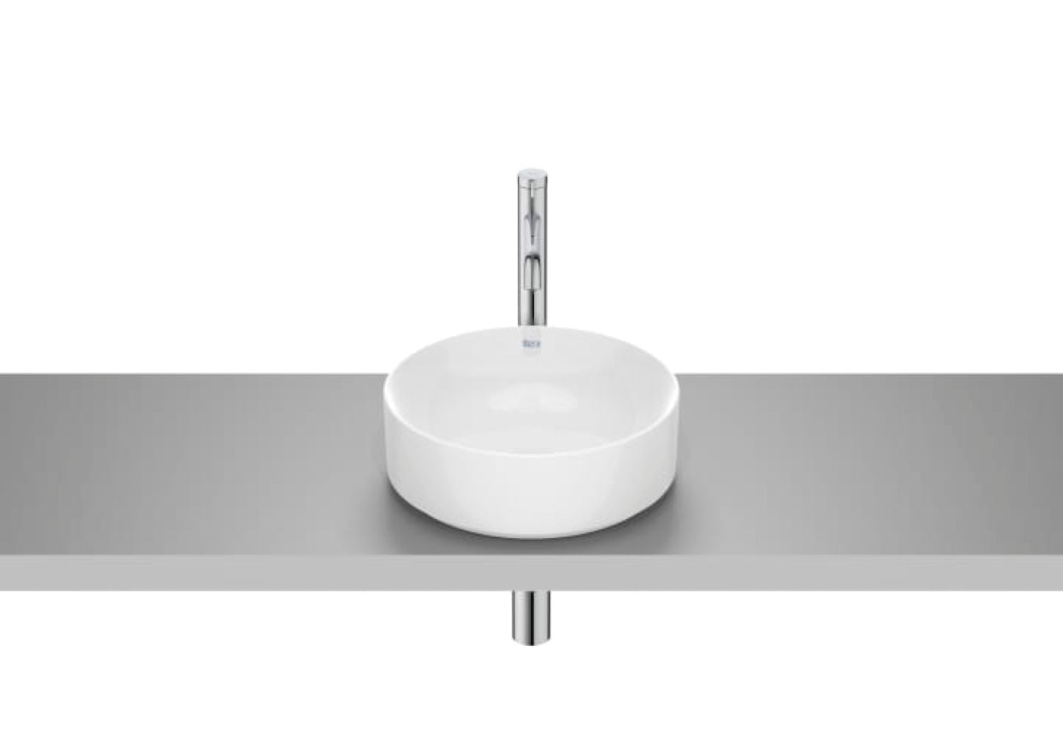 Roca Ona Wall Basin (370mm, No Tap Hole, White)