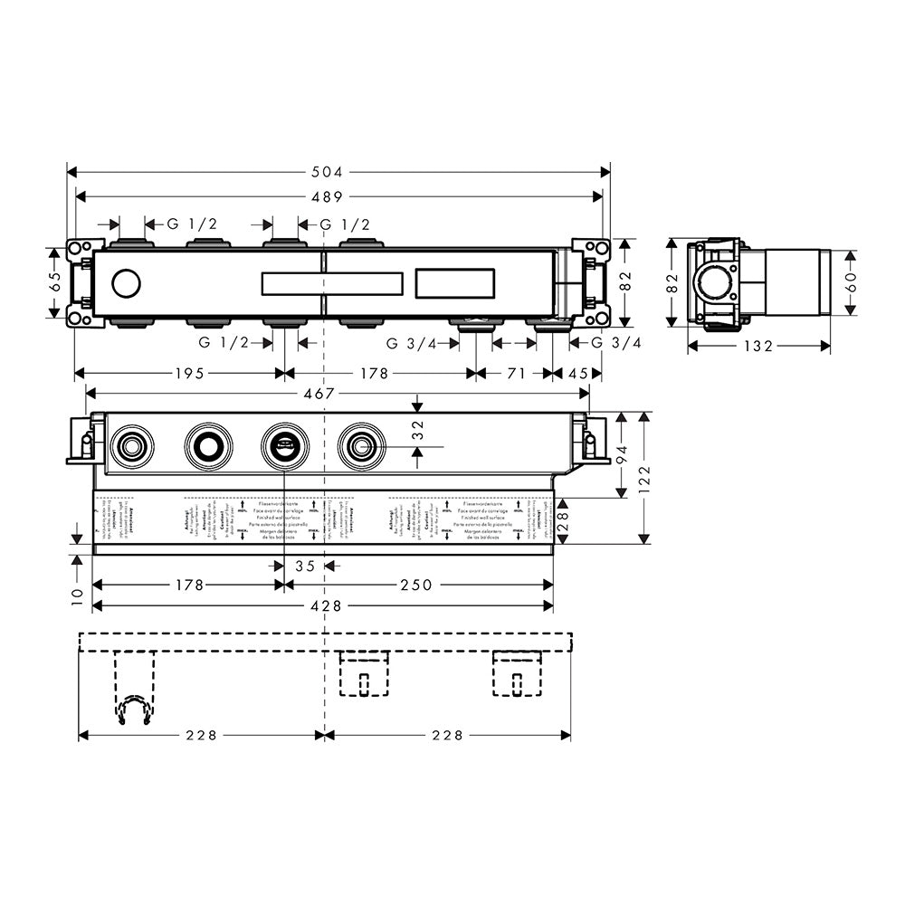 hansgrohe RainSelect Basic Set for 2 Outlets