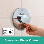 hansgrohe ShowerSelect Comfort S Thermostatic Shower Mixer Valve, 1 Outlet, Chrome