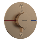 hansgrohe ShowerSelect Comfort S Thermostatic Shower Mixer Valve, 2 Outlets Brushed Bronze