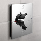 hansgrohe ShowerSelect Comfort E Thermostatic Shower Mixer Valve, 2 Outlets, Chrome