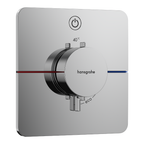 hansgrohe ShowerSelect Comfort Q Thermostatic Shower Mixer Valve, 1 Outlet, Chrome