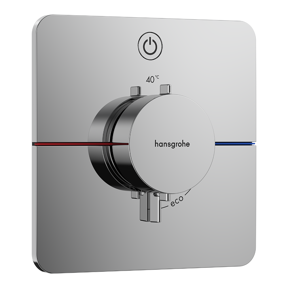 hansgrohe ShowerSelect Comfort Q Thermostatic Shower Mixer Valve, 1 Outlet, Chrome