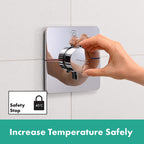 hansgrohe ShowerSelect Comfort Q Thermostatic Shower Mixer Valve, 1 Outlet, Chrome