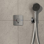 hansgrohe ShowerSelect Comfort Q Thermostatic Shower Mixer Valve, 2 Outlets with integrated security combination, Chrome