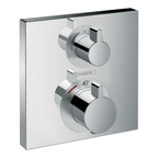 hansgrohe Ecostat Square Thermostatic Shower Mixer Valve, 2 Outlets, Chrome