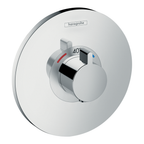 hansgrohe Ecostat S Thermostatic Shower Mixer Valve, 1 Outlet, Chrome