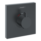 hansgrohe ShowerSelect HighFlow Thermostatic Shower Mixer Valve, Matt Black