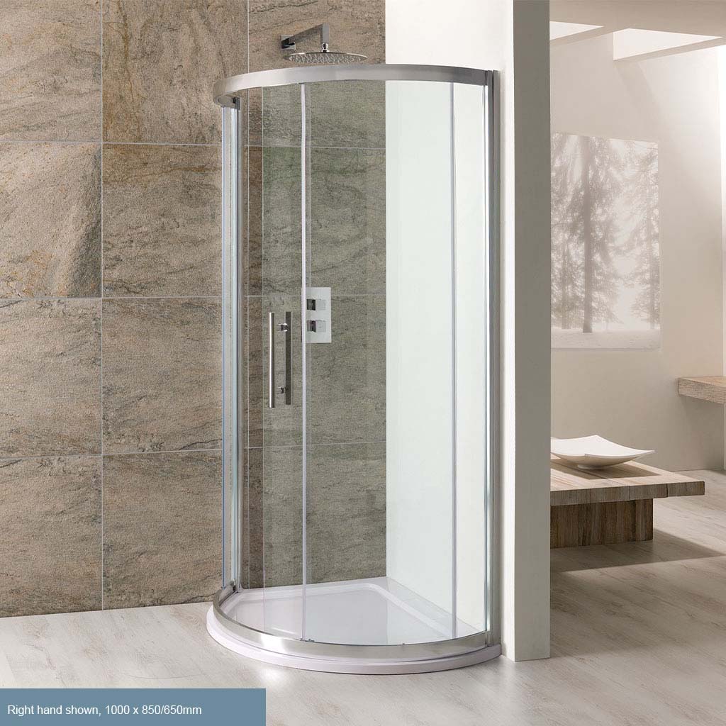 Eastbrook Volente Right Hand (RH) 1200mm x 880mm Offset Quadrant Shower Tray for 58.100 - White 158.734