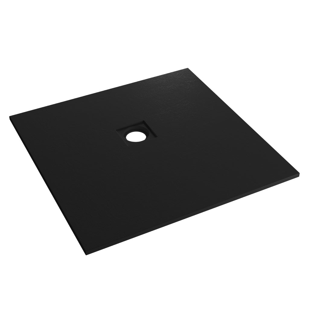 Eastbrook  Crossland  800 x 800mm Square  Shower Tray with Slate Finish  - Black 159.3001