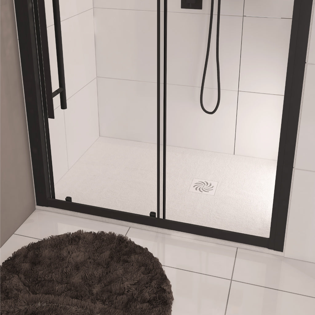 Eastbrook  Crossland  1700 x 900mm Rectangular  Shower Tray with Slate Finish - White 159.3056
